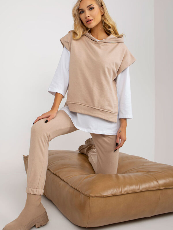 Spodnie Komplet Model EM-KMPL-764.64 Beige - Ex Moda