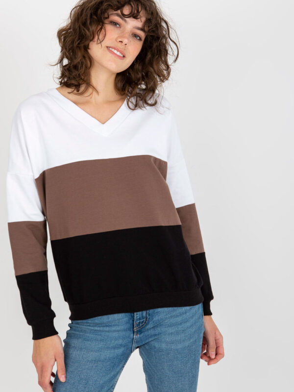 Bluza Damska Model RV-BL-8328.72 White/Black - Rue Paris