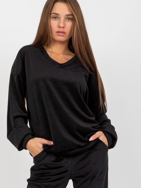 Bluza Damska Model RP-BZ-8188.64P Black - Rue Paris