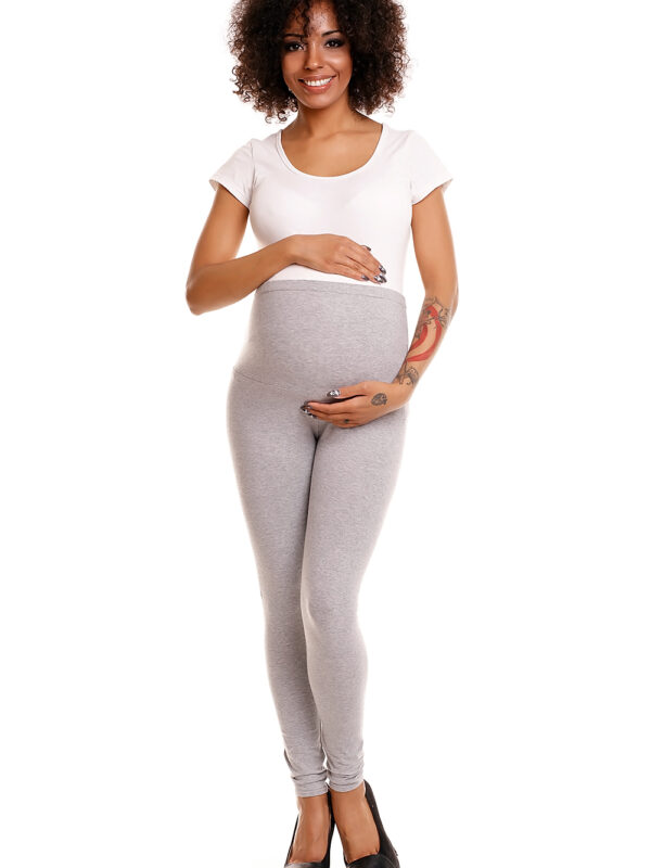 Legginsy Ciążowe Model 1469B Grey - PeeKaBoo