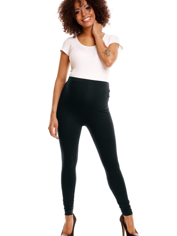 Legginsy Ciążowe Model 1469B Black - PeeKaBoo