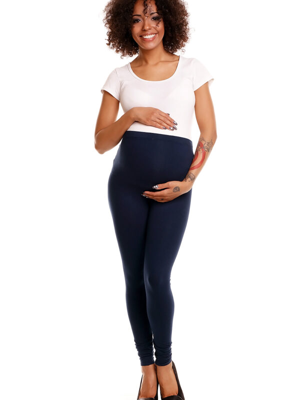 Legginsy Ciążowe Model 1469B Navy - PeeKaBoo