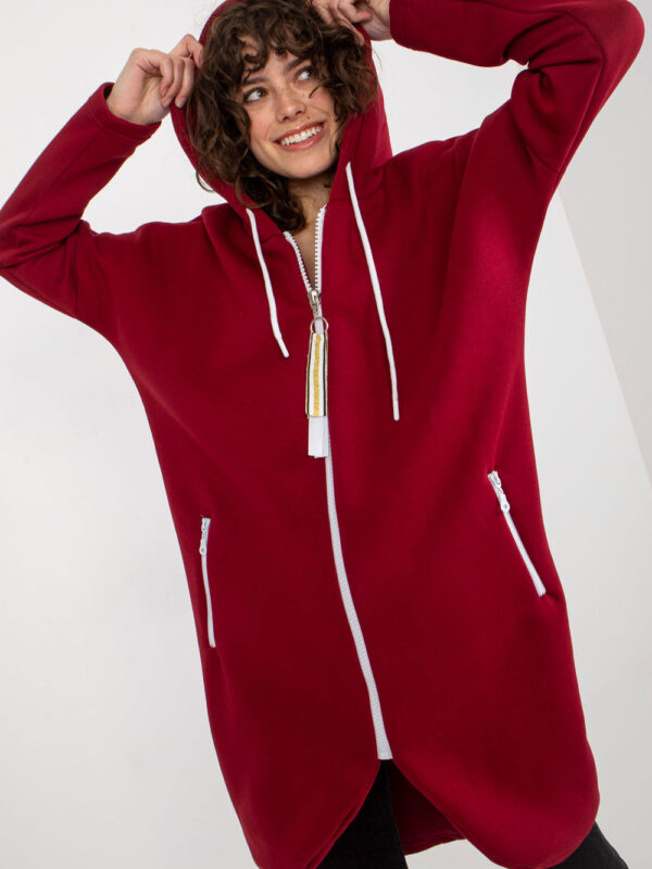 Bluza Damska Model RV-BL-4742.20P Bordo - Relevance