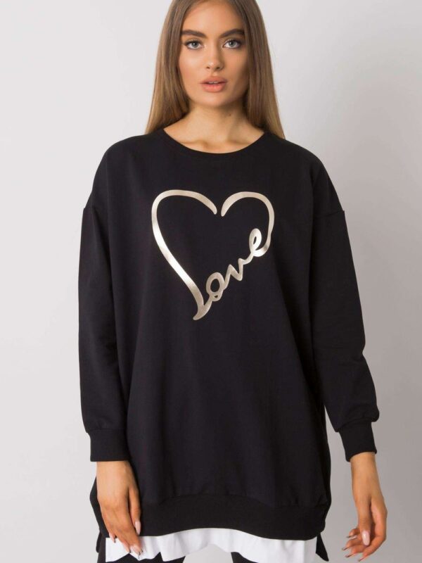 Tunika Model RV-TU-7258.40P Black - Rue Paris