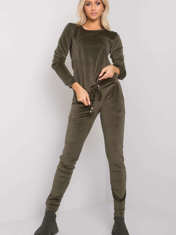 Spodnie Komplet Model RV-KMPL-6083.05 Khaki - Rue Paris