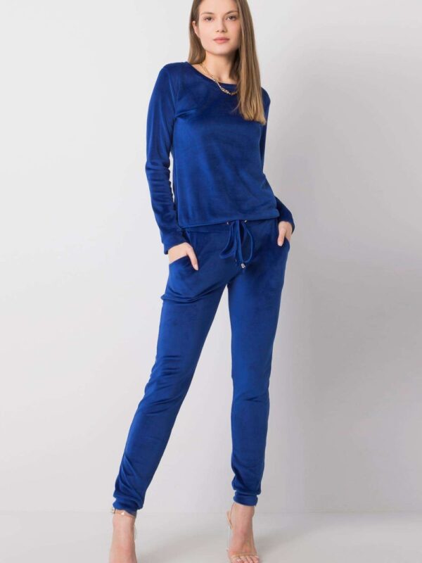 Spodnie Komplet Model RV-KMPL-6083.05 Cobalt - Rue Paris