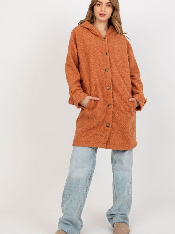 Płaszcz Damski Model RV-PL-8449.98P Dark Orange - Relevance