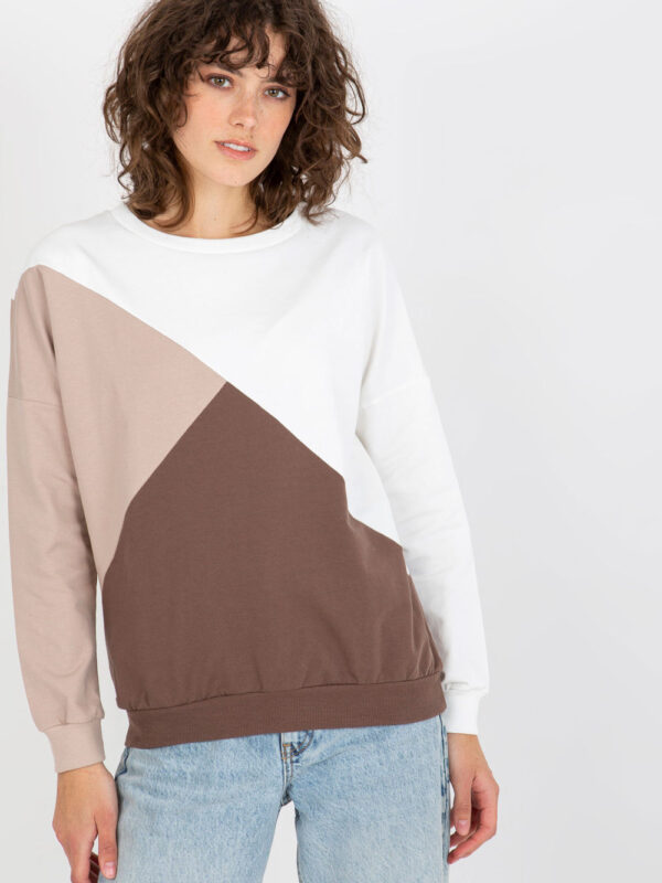 Bluza Damska Model RV-BL-8463.41P White/Brown - Relevance