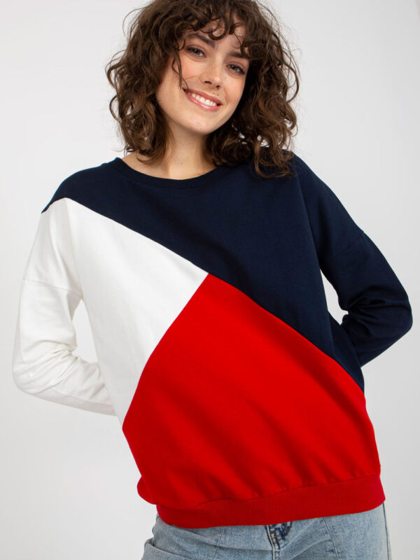 Bluza Damska Model RV-BL-8463.41P Navy/Red - Relevance