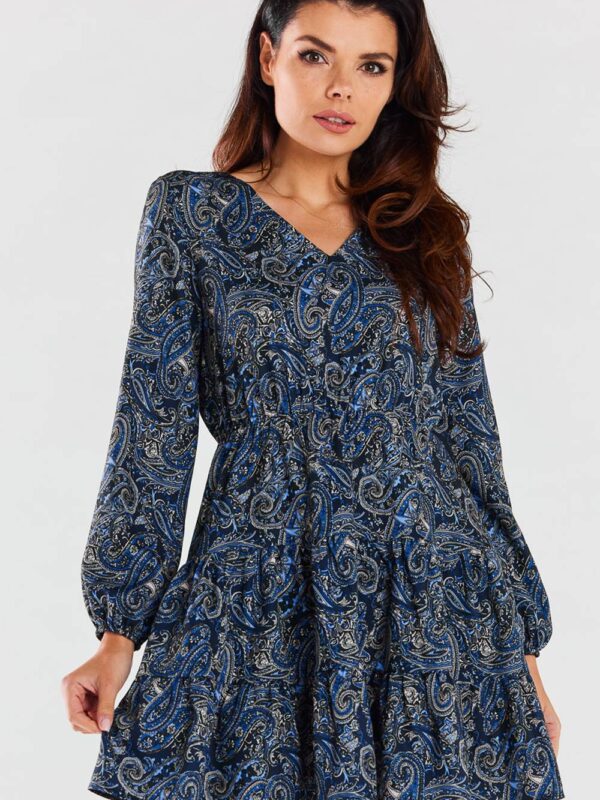 Sukienka Model A470 Navy Pattern - awama