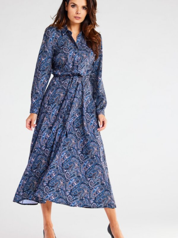 Sukienka Model A467 Navy Pattern - awama