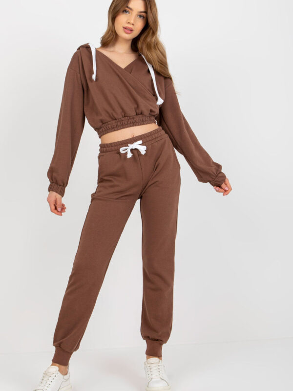 Spodnie Komplet Model EM-KMPL-747.06P Brown - Ex Moda