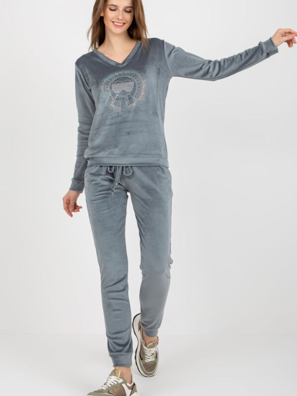 Spodnie Komplet Model RV-KMPL-8442.23P Grey/Blue - Relevance
