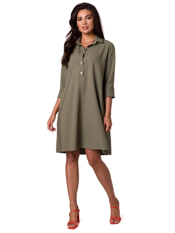 Sukienka Model B257 Oliwka - BeWear
