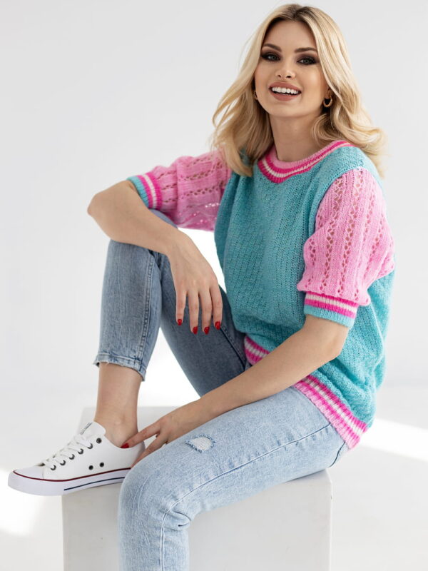 Sweter Damski Model 30093 Dark Mint - PeeKaBoo