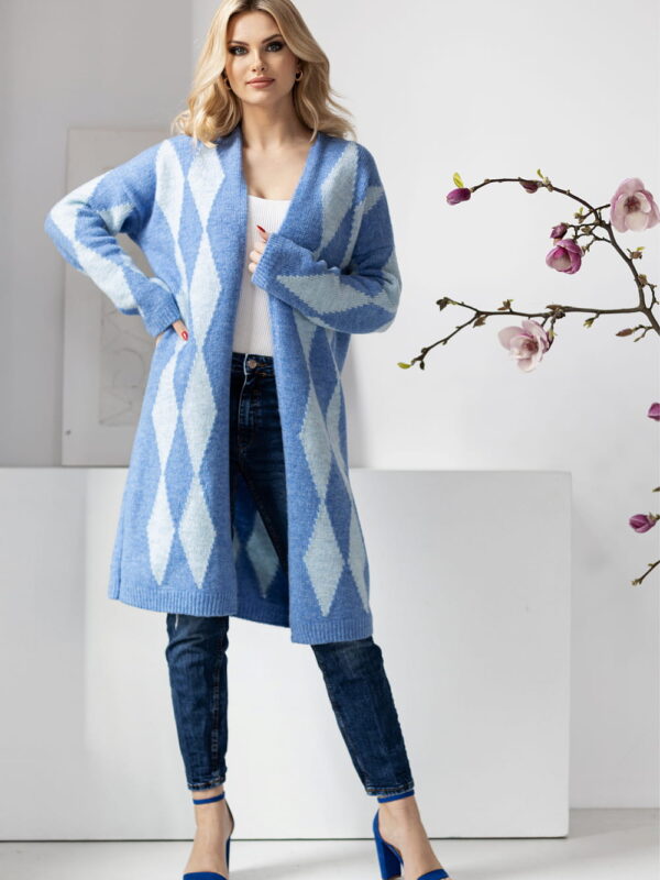 Sweter Kardigan Model 30092 Blue - PeeKaBoo