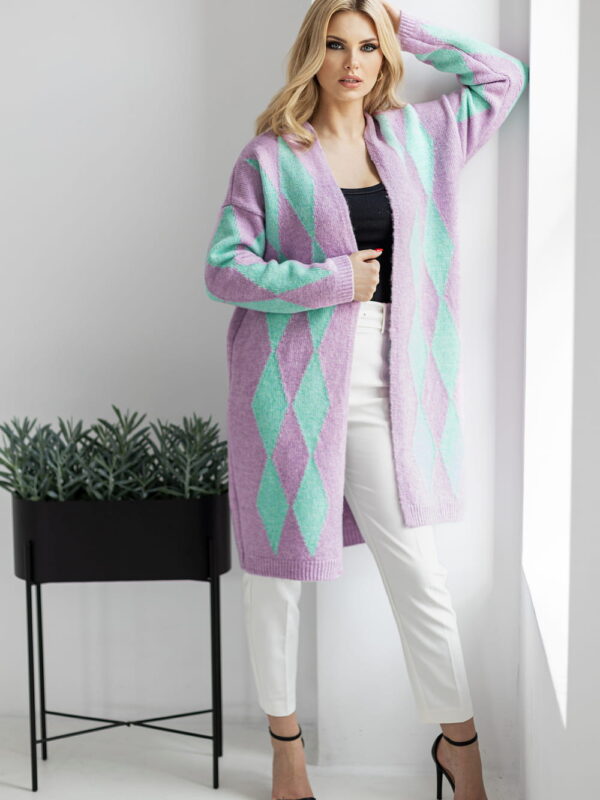 Sweter Kardigan Model 30092 Lila - PeeKaBoo