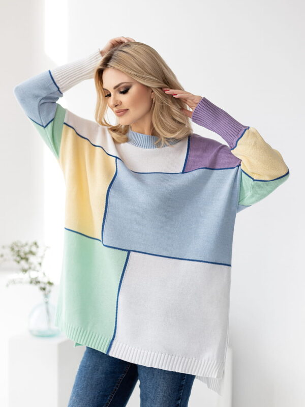 Sweter Damski Model 30089 Błękit - PeeKaBoo
