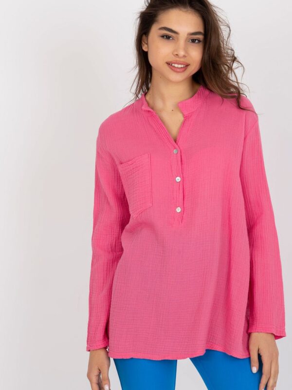 Koszula Damska Model TW-KS-BI-1144.07 Pink - Och Bella