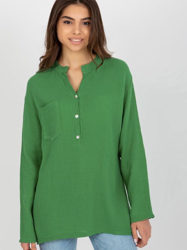 Bluzka Model TW-KS-BI-1144.07 Green - Och Bella