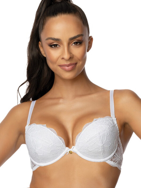 Biustonosz push up Biustonosz Push-up Model 0196/1 Nell White - Mat