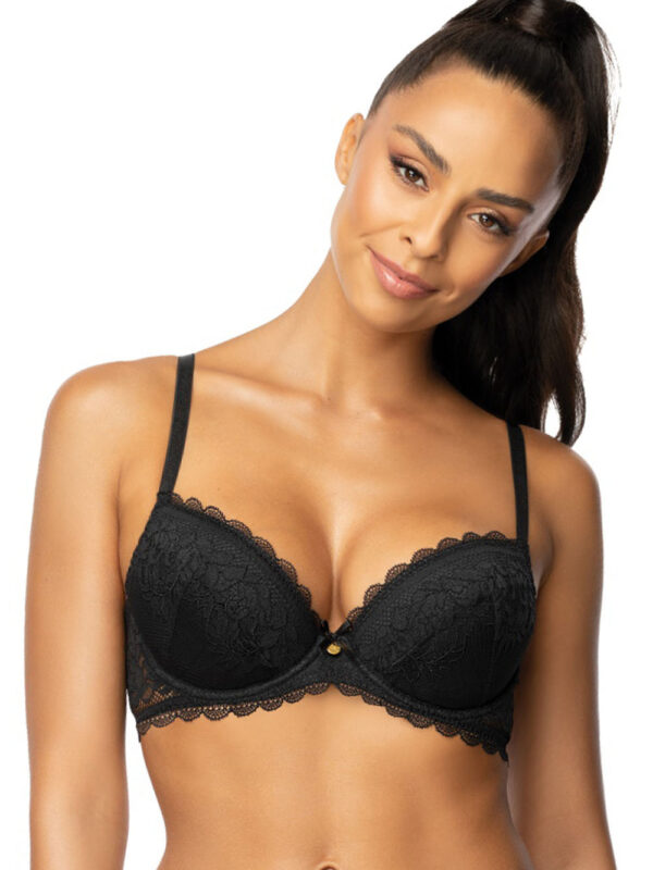 Biustonosz push up Biustonosz Push-up Model 0198/11/2 Estelle Black - Mat