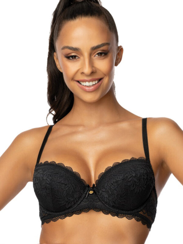 Biustonosz push up Biustonosz Push-up Model 0198/11/1 Estelle Black - Mat