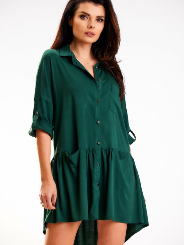 Sukienka Model A584 Bottle Green - awama