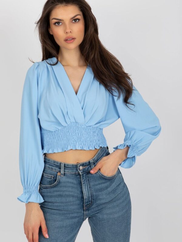 Bluzka Model DHJ-BZ-13866.92P Light Blue - Italy Moda