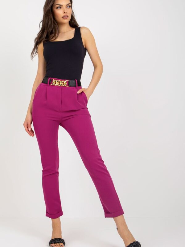 Spodnie Damskie Model DHJ-SP-13165.20 Violet - Italy Moda