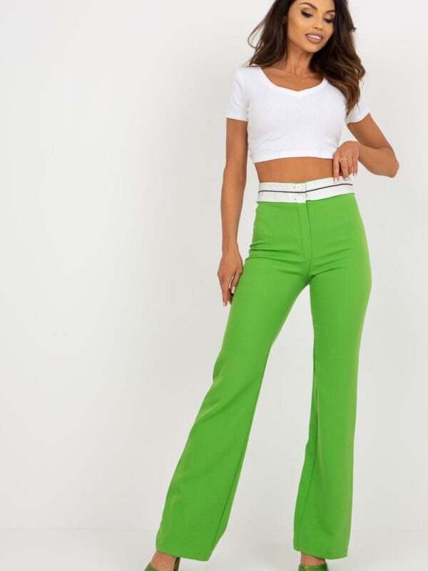 Spodnie Damskie Model DHJ-SP-6971.32 Light Green - Italy Moda