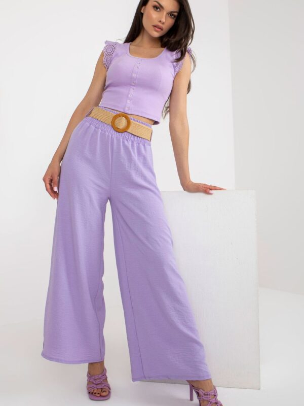 Spodnie Damskie Model DHJ-SP-8387.57 Light Violet - Italy Moda