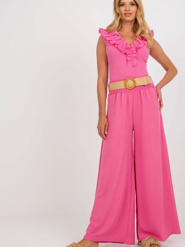 Spodnie Damskie Model DHJ-SP-8387.57 Pink - Italy Moda