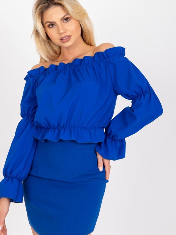 Bluzka Model WN-BZ-3108.53 Cobalt - Rue Paris