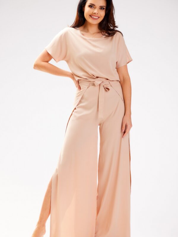 Spodnie Damskie ModelA589 Beige - awama