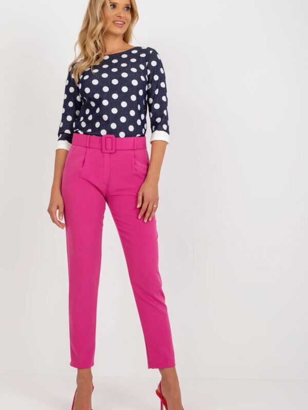 Spodnie Damskie Model DHJ-SP-12787.21X Dark Pink - Italy Moda