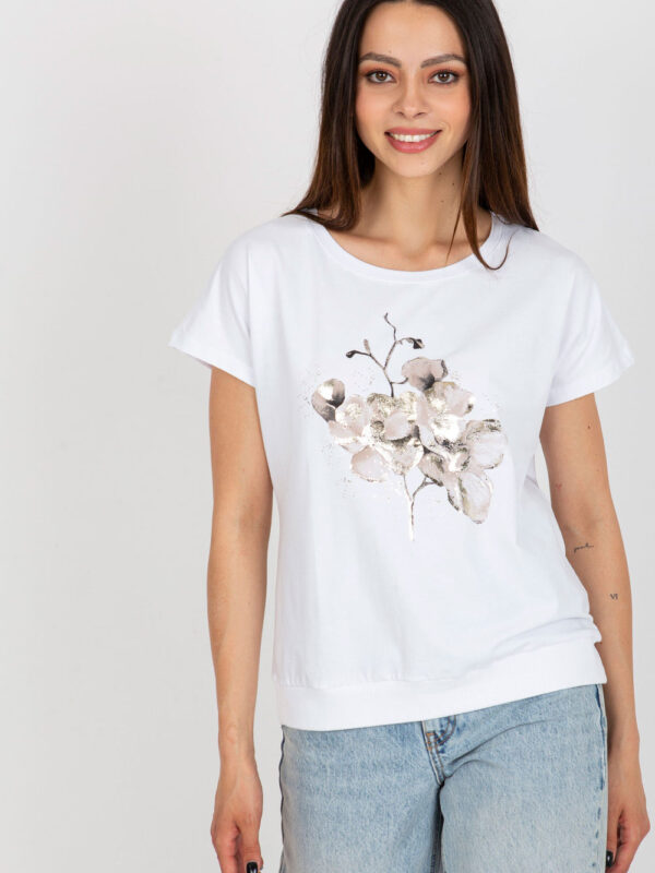 Bluzka Model RV-BZ-8949.18 White - Rue Paris