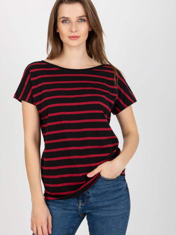T-shirt Damski Model RV-TS-8568.75 Black/Red - BFG