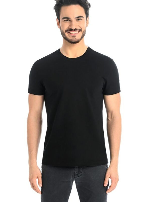 T-shirt Męski Model Luca 1502 Black - Teyli