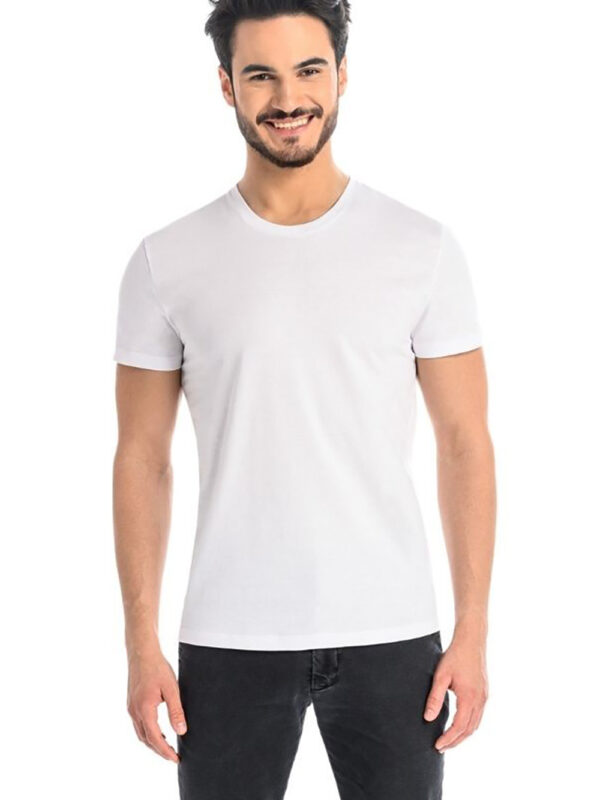 T-shirt Męski Model Luca 1502 White - Teyli