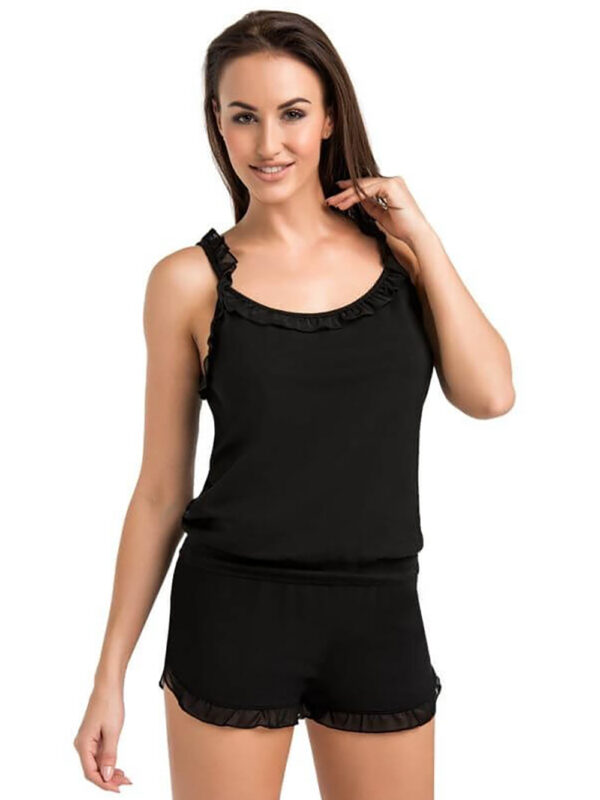 Piżama Szorty do spania Model Sleepy 2154-1 Black - Teyli