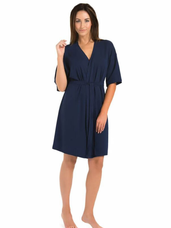 Szlafrok Damski Model Maddalena 2902 Navy - Teyli