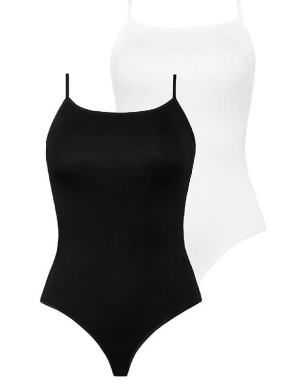 Gorsety, body, pasy Komplet body Model Goffy 2401-2 Black/White - Teyli