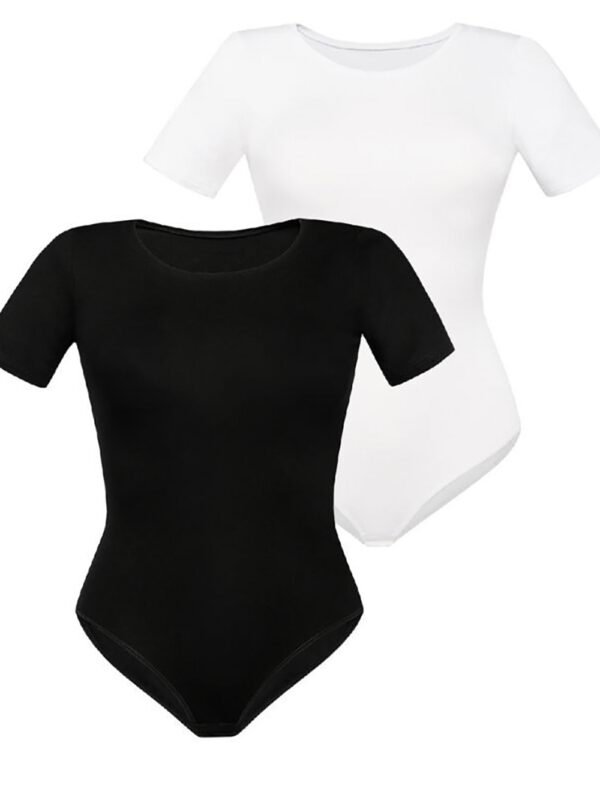 Komplet body Model Shirty 2403-2 Black/White - Teyli