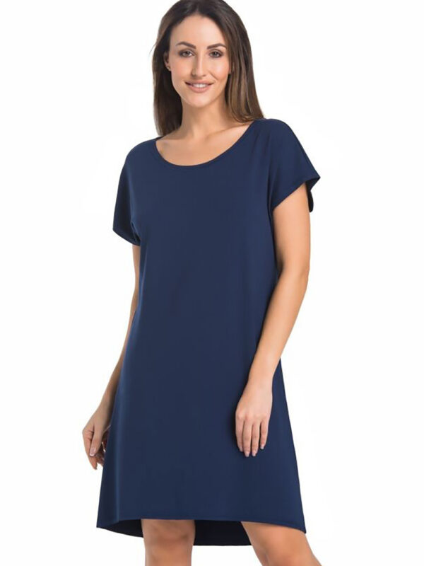 Koszulka nocna Koszula Nocna Model Luzi 2810 Navy - Teyli
