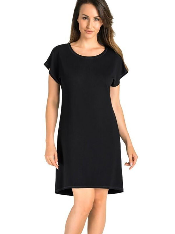 Koszulka nocna Koszula Nocna Model Luzi 2810 Black - Teyli
