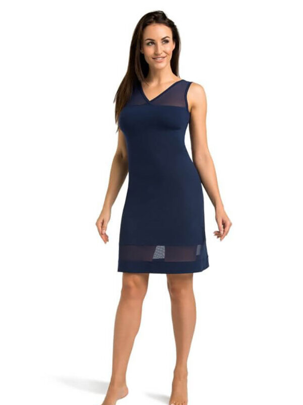 Koszulka nocna Koszula Nocna Model Betti 2808 Blue - Teyli