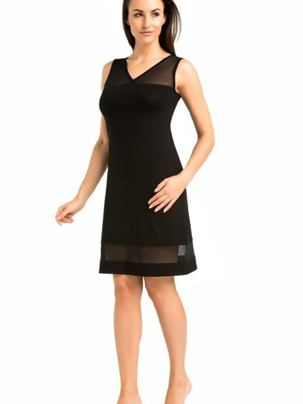 Koszulka nocna Koszula Nocna Model Betti 2808 Black - Teyli