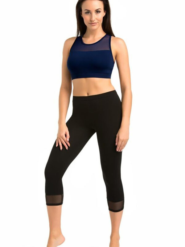 Legginsy Model 3/4 Glamo 2203 Black - Teyli