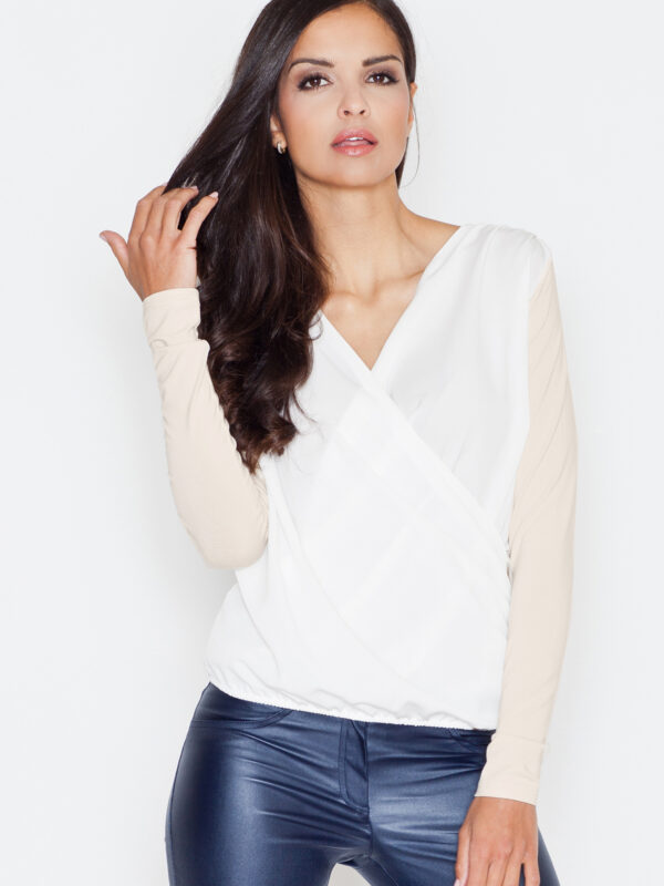 Bluzka Model 375 Beige - Figl